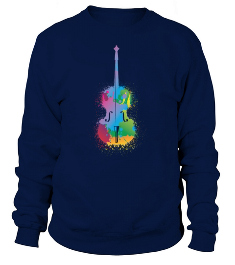 Colorful Cello Retro Music Lover Cellist Women's Sweatshirt