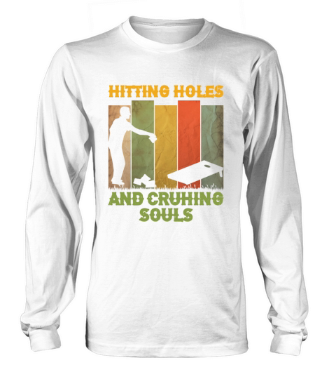 Cornhole Gift For Men Women Cornhole Players Holes Women's Long Sleeve