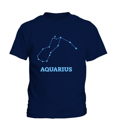 Horoscope Aquarius Constellation Born in February Kids T-Shirt