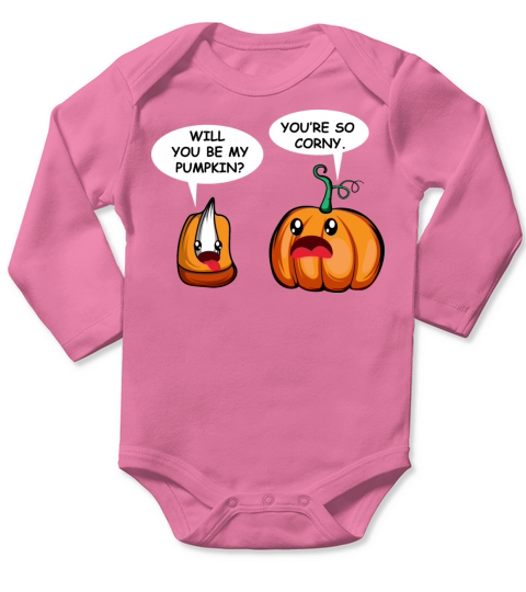 Be My Pumpkin Funny Boyfriend or Girlfriend Gift Long Sleeve Baby One-Piece