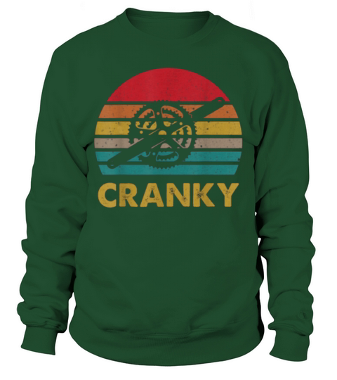 Retro Vintage Bicycle Cranky Cycling Lovers shirt Sweatshirt Unisex