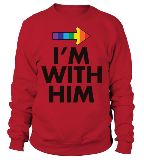 I Am With Her - I Am With Him Gay Couples Design Women's Sweatshirt