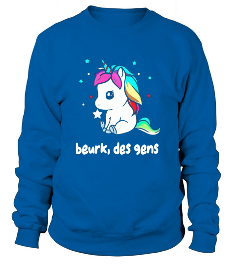 Unicorn beurk des gens shirt Sweatshirt Unisex