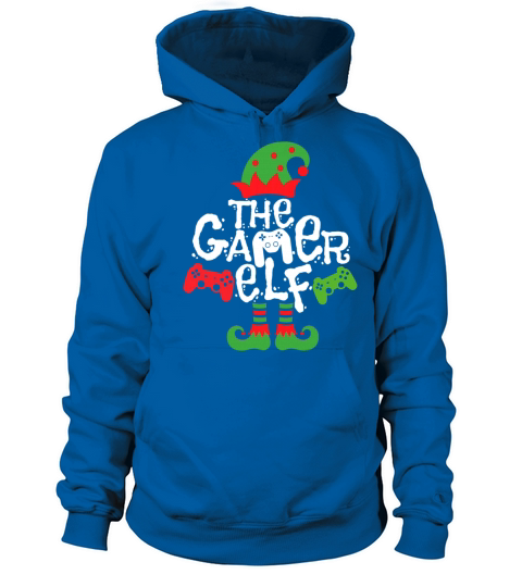 Gamer Elf Family Matching Christmas Group Pajama Men's Hoodie