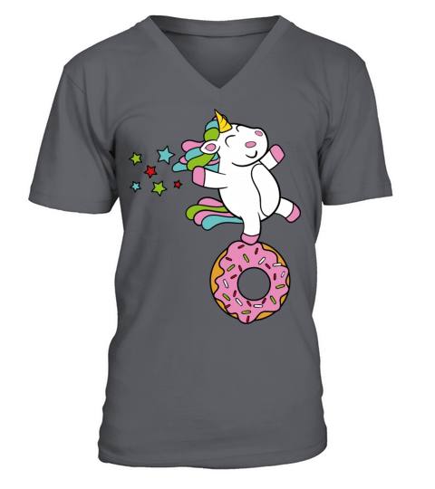 Unicorn Donut Men's V-Neck T-shirt