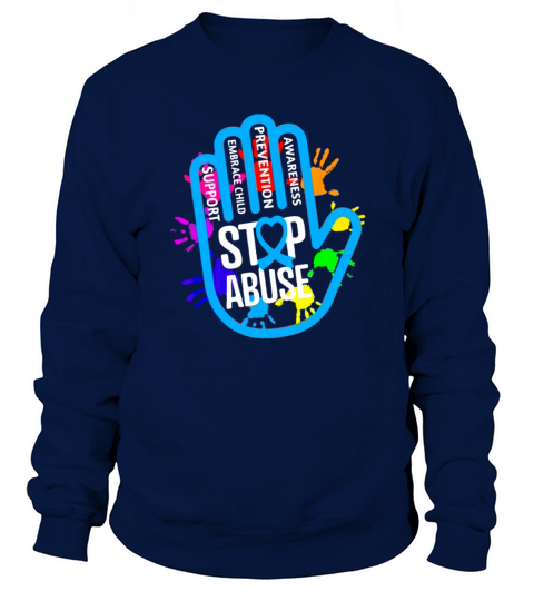 Child Abuse Awareness T Shirt - show your support Women's Sweatshirt