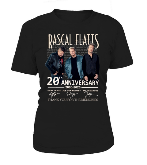 Rascal Flatts 20th anniversary 2000-2020 signed thank memories shirt Women's T-Shirt
