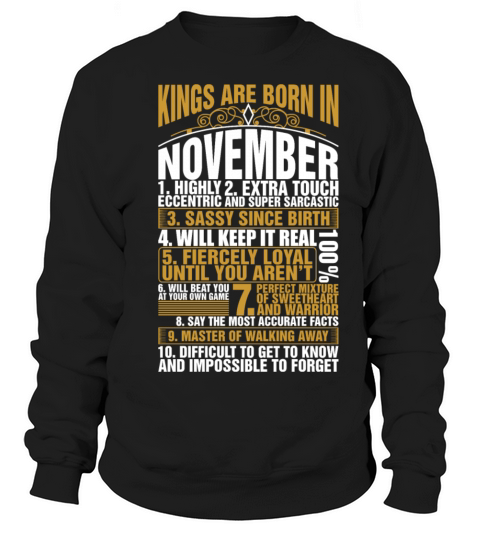 Kings Are Born In November Women's Sweatshirt