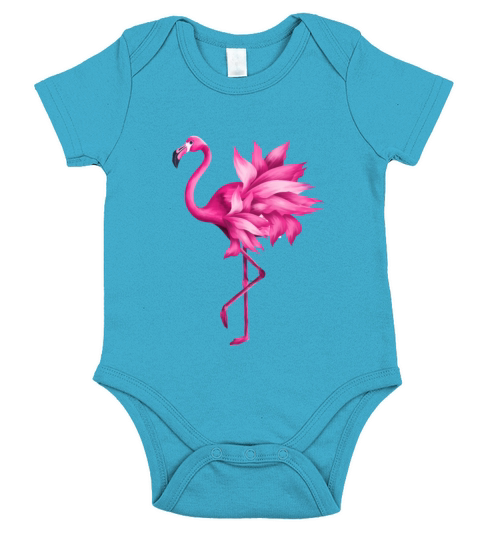 Flamingo Short Sleeve Baby One-Piece