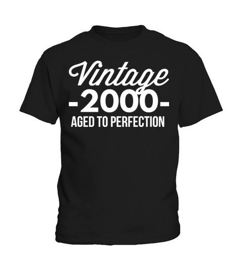 Vintage 2000 aged to perfection Kids T-Shirt