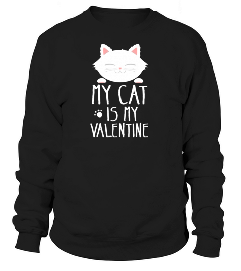 Cute Cat Valentines Day Kitten Kitty Love Gift Women's Sweatshirt