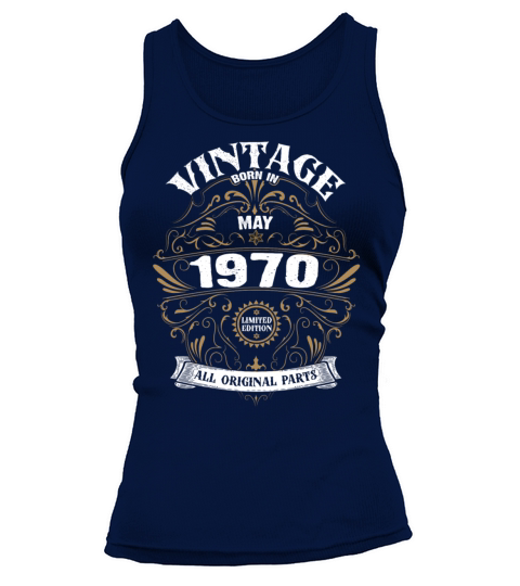 50th Birthday May 1970 Vintage Women's Tank Top