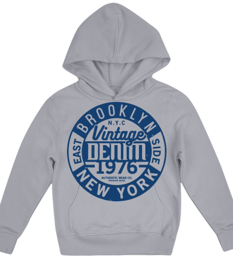 vintage denim original Kids Hoodie