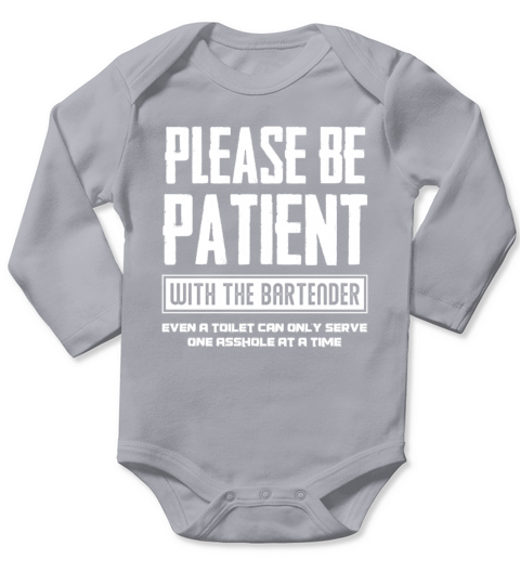 Funny Bartender Bartending Gift Drinking Bar Club Long Sleeve Baby One-Piece
