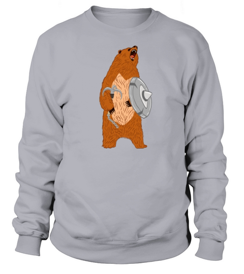 Unique Bear Shirt Nice Outdoor Warrior Funny Bear Men&#039;s Sweatshirt