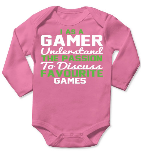 I as a gamer understand the passion discuss games Long Sleeve Baby One-Piece