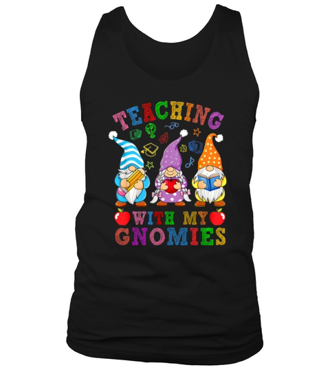 Back To School Teacher Gnome Teaching With Gnomie Men's Tank Top
