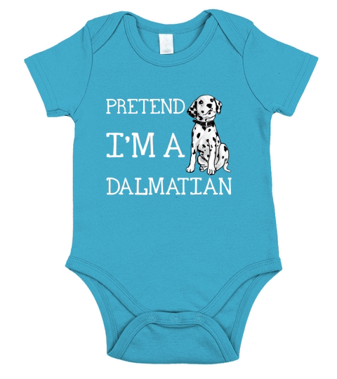 Pretend I’m a Dalmatian Halloween Party Short Sleeve Baby One-Piece