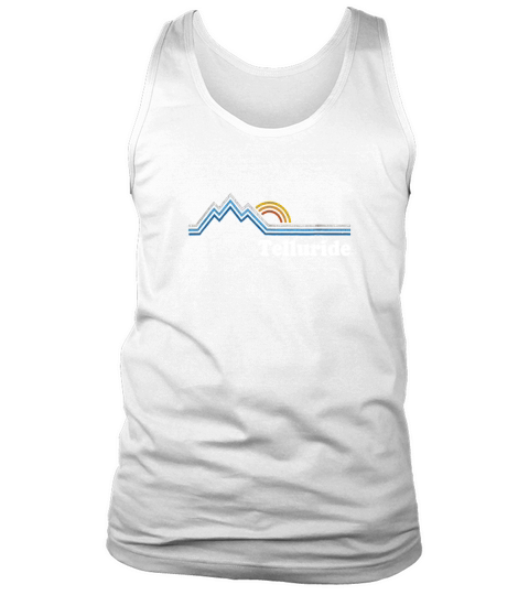 Retro Telluride Colorado T Shirt Vintage Sunrise Mountains T Tank Top Unisex