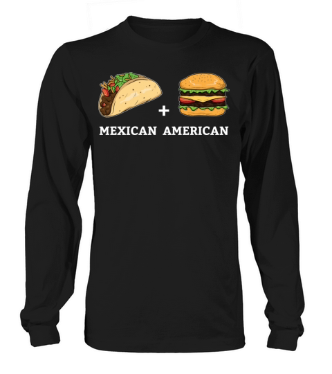 Taxo and Burger Design for Mexican American Women's Long Sleeve