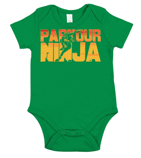 Parkour Ninja Retro Vintage Urban Lovers Short Sleeve Baby One-Piece
