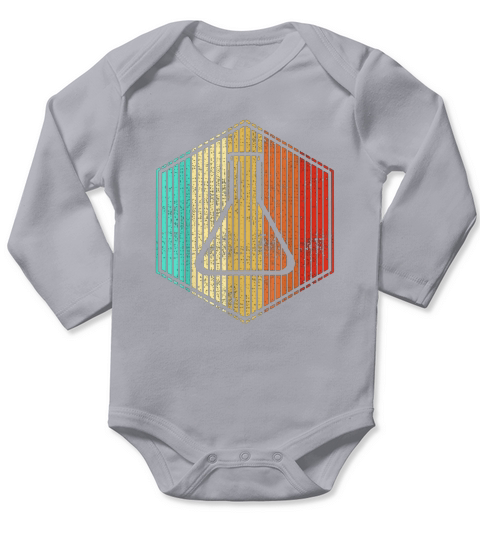 Science Chemistry Scientist Teacher Retro Vintage Long Sleeve Baby One-Piece