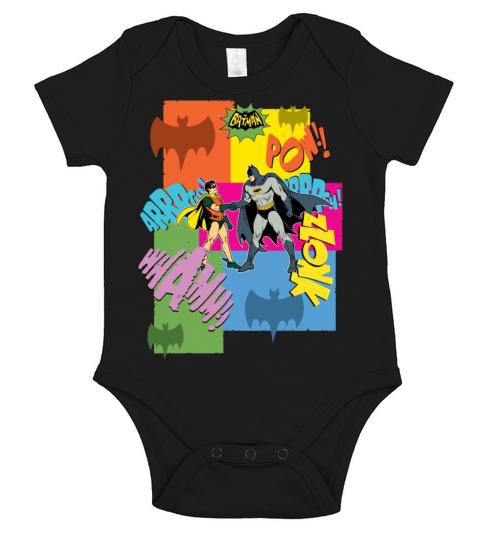 DC Comics Batman Robin Dynamic Duo Vintage Short Sleeve Baby One-Piece