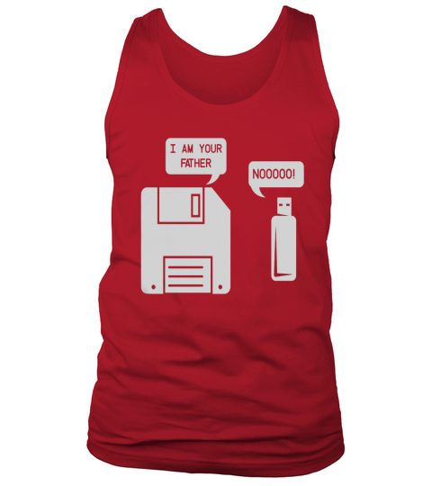 USB Floppy Disk I am Your Father Shirt Geek Gifts Tank Top Unisex