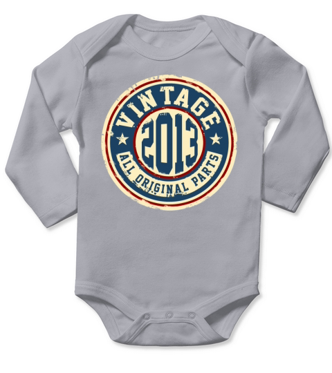 Vintage 2013 Long Sleeve Baby One-Piece