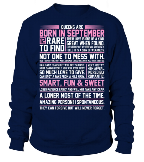 Queens Are Born In September Men's Sweatshirt