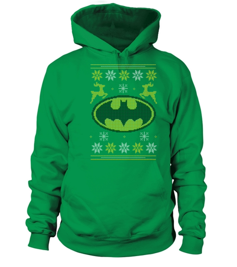 Justice League Batman Ugly Christmas Women's Hoodie
