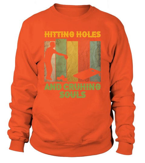 Cornhole Gift For Men Women Cornhole Players Holes Men's Sweatshirt
