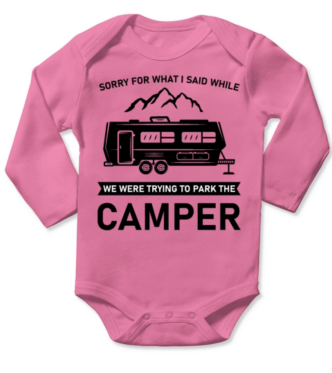 Camping Camper Vacation Gift Long Sleeve Baby One-Piece