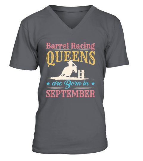 Barrel Racing Queens Are Born in September Men's V-Neck T-shirt