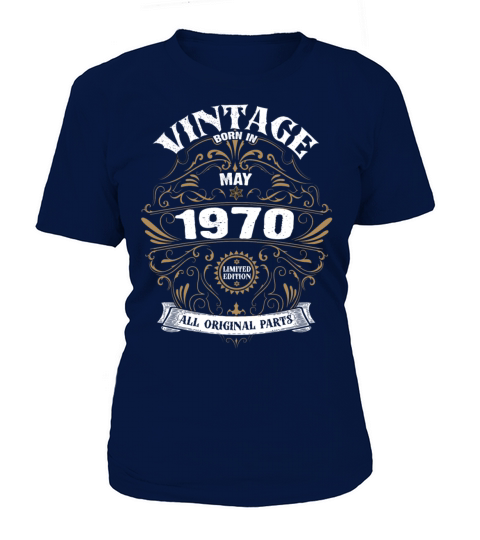 50th Birthday May 1970 Vintage Women's T-Shirt