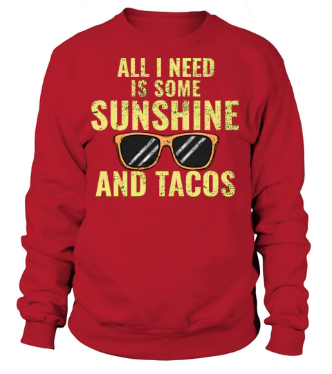 sunshine and tacos vintage Women's Sweatshirt