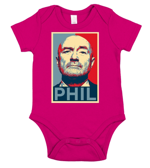 Phil Collins Hope Short Sleeve Baby One-Piece