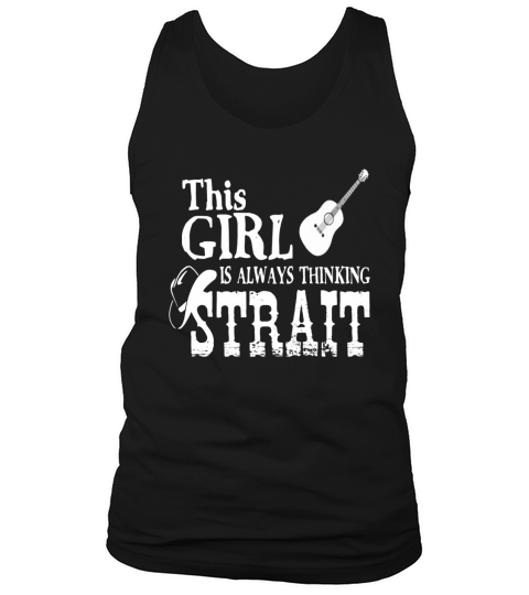 This Girl Is Always Thinking Strait T Shirt Tank Top Unisex
