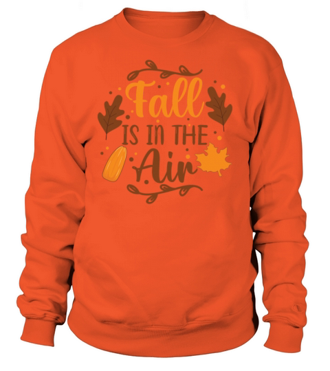 Fall is in the air with acorn and maple leaves Men's Sweatshirt