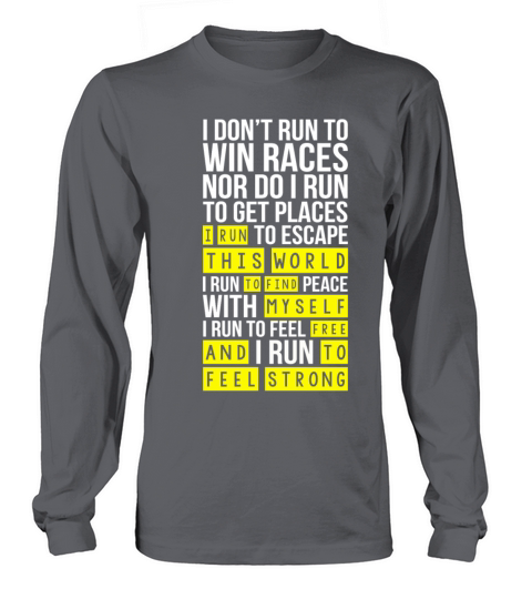 I run this world to find myself free Men's Long Sleeve