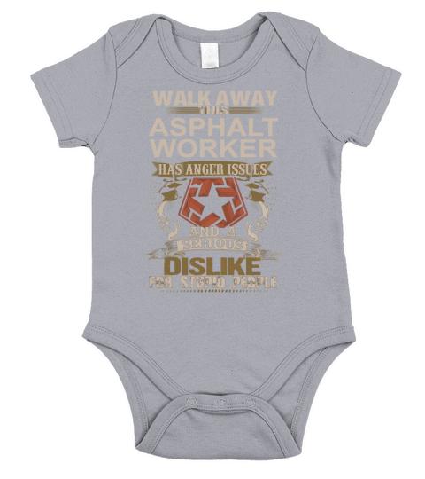 ASPHALT WORKER Wakaway Short Sleeve Baby One-Piece
