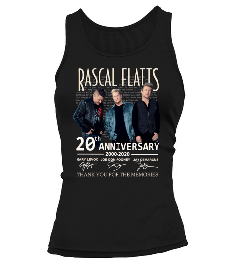 Rascal Flatts 20th anniversary 2000-2020 signed thank memories shirt Tank top Woman