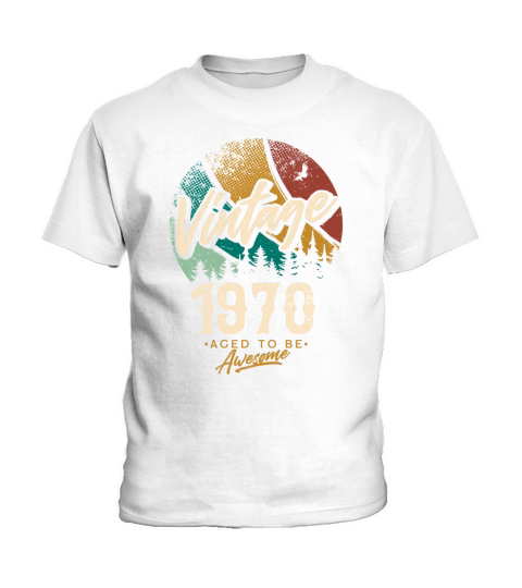 Vintage 1970 birthday gifts for men women bday Kids T-Shirt