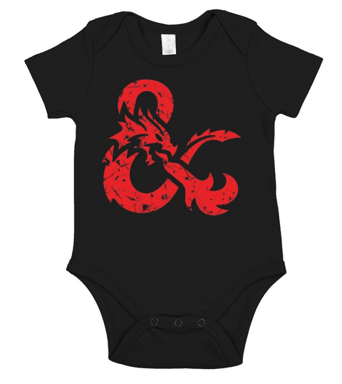 Donjons Dragons (Rouge) Short Sleeve Baby One-Piece
