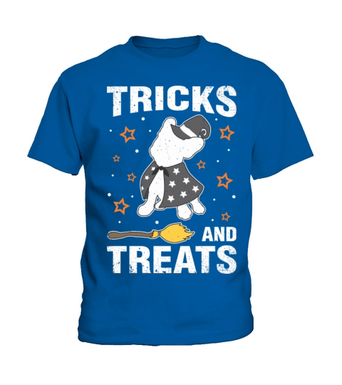 Treats Tricks French Bulldog Halloween Costume Wit Kids T-Shirt