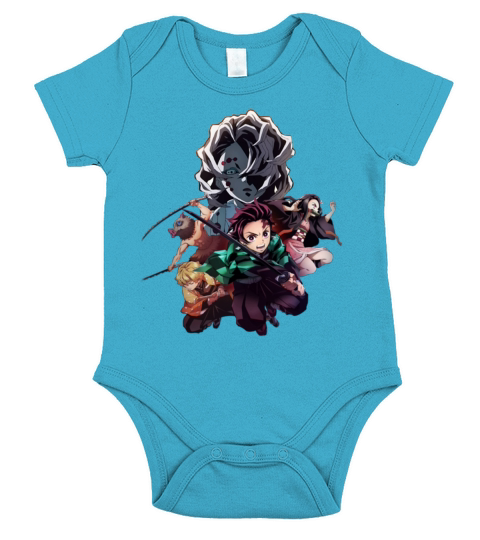 Demon Slayer Short Sleeve Baby One-Piece