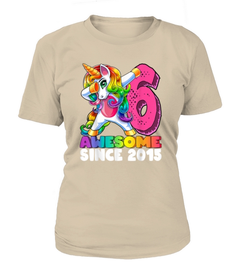 Awesome Since 2015 Dabbing Unicorn 6th Birth 636 Women's T-Shirt
