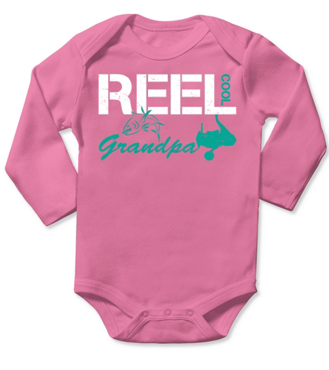 Cool Fishing Grandpa Long Sleeve Baby One-Piece