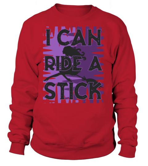 Witch Broom Riding Halloween Women's Sweatshirt
