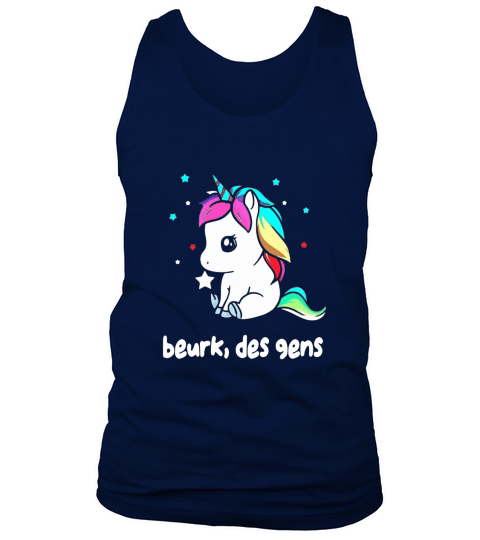 Unicorn beurk des gens shirt Tank Top Unisex